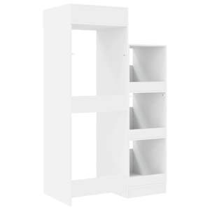 Skříň na prádlo s úložištěm 2 pcs Bílý Dřevěný materiál - obrázek 9