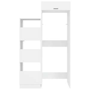 Skříň na prádlo s úložištěm 2 pcs Bílý Dřevěný materiál - obrázek 7