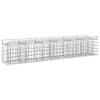 vidaXL Gabioni t&otilde;stetud voodi 2 tk 300 x 50 x 60 cm Tsingitud teras