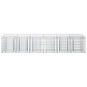 Gabionový vyvýšený záhon 2 pcs Stříbrná 300 x 50 x 60 cm - obrázek 3