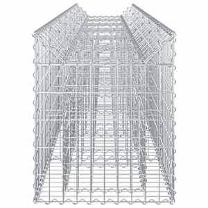 Gabionový vyvýšený záhon 2 pcs Stříbrná 300 x 50 x 60 cm - obrázek 4