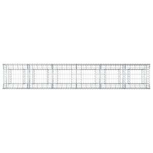 Gabionový vyvýšený záhon 2 pcs Stříbrná 300 x 50 x 60 cm - obrázek 5