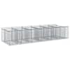vidaXL Gabioni t&otilde;stetud voodi 2 tk 300 x 100 x 60 cm Tsingitud teras