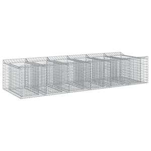 Gabionový vyvýšený záhon 2 pcs Stříbrná - obrázek 2
