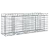 vidaXL Gabioni t&otilde;stetud voodi 2 tk 200 x 50 x 80 cm Tsingitud teras