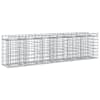 vidaXL Gabioni t&otilde;stetud voodi 2 tk 300 x 50 x 80 cm Tsingitud teras