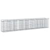 vidaXL Gabioni t&otilde;stetud voodi 3 tk 400 x 50 x 80 cm Tsingitud teras