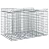 vidaXL Gabioni t&otilde;stetud voodi 2 tk 150 x 100 x 100 cm Tsingitud teras