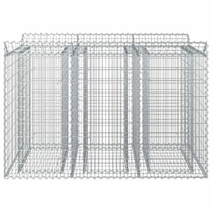 Gabionový vyvýšený záhon 2 pcs Stříbrná - obrázek 6