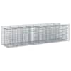 vidaXL Gabioni t&otilde;stetud voodi 4 tk 400 x 100 x 100 cm Tsingitud teras