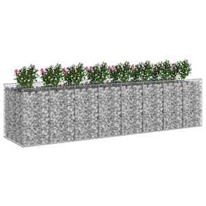 Gabionový vyvýšený záhon 4 pcs Stříbrná - obrázek 3
