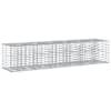 vidaXL Gabioni t&otilde;stetud voodi 2 tk 260 x 60 x 55 cm Tsingitud teras