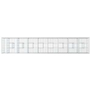 Gabionový vyvýšený záhon 2 pcs Stříbrná 340 x 60 x 55 cm - obrázek 6