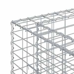 Gabionový vyvýšený záhon 2 pcs Stříbrná 250 x 50 x 80 cm - obrázek 7