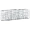 vidaXL Gabioni t&otilde;stetud voodi 2 tk 250 x 50 x 80 cm Tsingitud teras