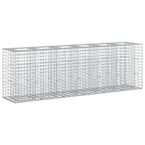 Gabionový vyvýšený záhon 2 pcs Stříbrná 250 x 50 x 80 cm - obrázek 1