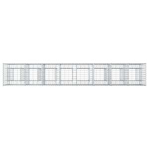 Gabionový vyvýšený záhon 2 pcs Stříbrná 330 x 50 x 80 cm - obrázek 8