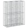 vidaXL Gabioni t&otilde;stetud voodi 2 tk 130 x 50 x 150 cm Tsingitud teras