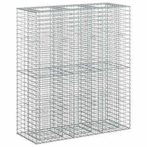 Gabionový vyvýšený záhon 2 pcs Stříbrná 130 x 50 x 150 cm - obrázek 1