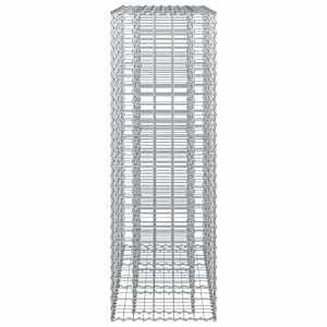 Gabionový vyvýšený záhon 2 pcs Stříbrná 130 x 50 x 150 cm - obrázek 5