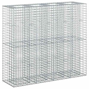 Gabionový vyvýšený záhon 2 pcs Stříbrná 170 x 50 x 150 cm - obrázek 1