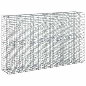 Gabionový vyvýšený záhon 3 pcs Stříbrná 250 x 50 x 150 cm - obrázek 1