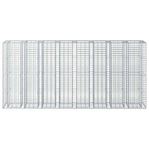 Gabionový vyvýšený záhon 4 pcs Stříbrná 330 x 50 x 150 cm - obrázek 4