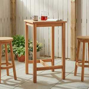 Barska miza Naravna 60 x 60 x 105 cm Masiven teak