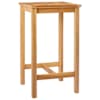 vidaXL Baarilaud Naturaalne 60 x 60 x 105 cm Tugev Teak