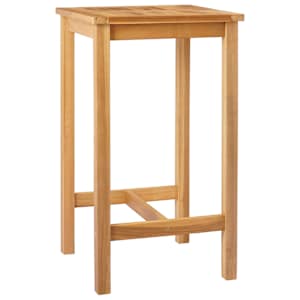 vidaXL Baarilaud Naturaalne 60 x 60 x 105 cm Tugev Teak