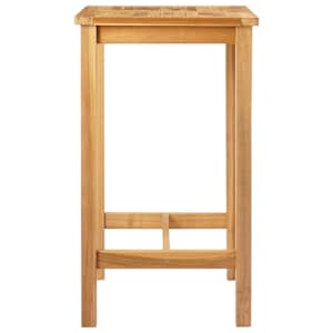 Barový stůl Přírodní 60 x 60 x 105 cm Masivní teak - obrázek 3