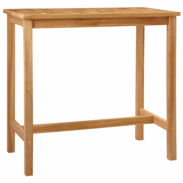 vidaXL Baarilaud Naturaalne 110 x 60 x 105 cm Tugev Teak