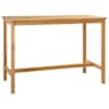 vidaXL Baarilaud Naturaalne 150 x 75 x 105 cm Tugev teakpuit