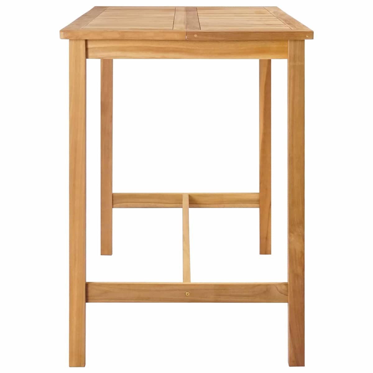Barbord Naturfarvet Massiv Teaktræ - Billede 4