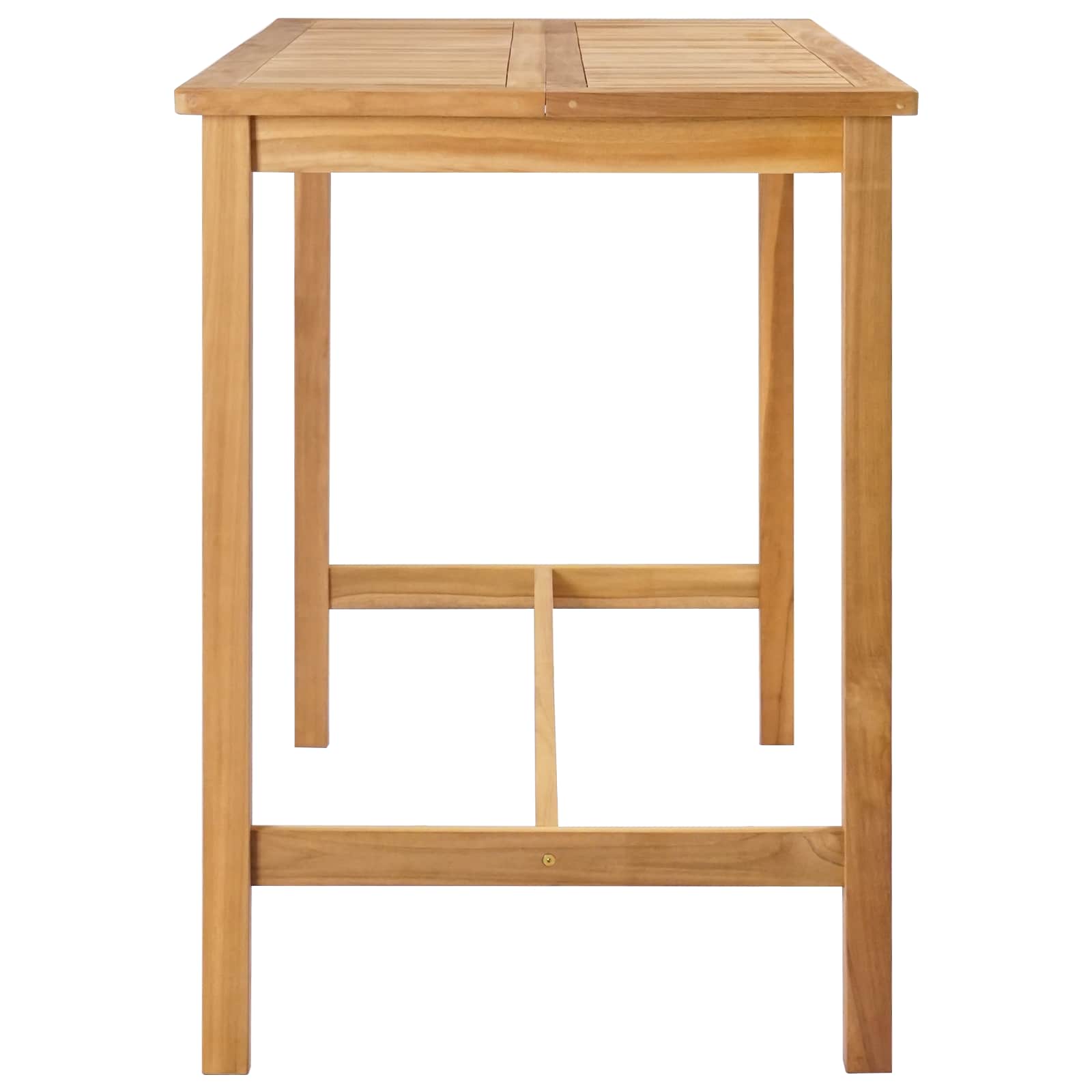 Bartafel Naturel 150 x 75 x 105 cm Massief Teakhout image 4