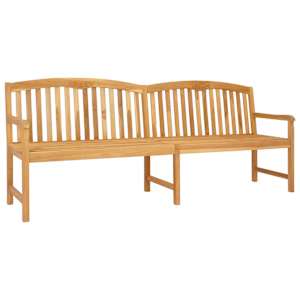 vidaXL K&auml;handatud Roosibank 228 x 60 x 90 cm Tugev teakpuit Naturaalne