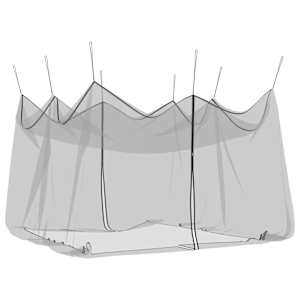 vidaXL Aia s&auml;&auml;sev&otilde;rk 220 mesh Must 4 x 4 x 2,5 m Pol&uuml;ester