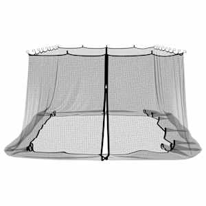 Moskytiéra pro altán 220 mesh Černá 6 x 3 x 2 m Polyester - obrázek 4