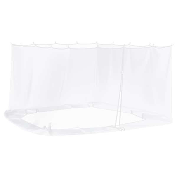 vidaXL S&auml;&auml;sev&otilde;rk gazebole 220 mesh Valge 4,5 x 3 x 2 m Pol&uuml;ester
