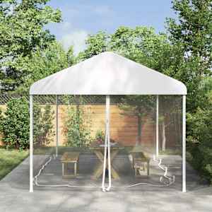 Komarščina za paviljon 220 mesh Bela 6 x 3 x 2 m Poliester