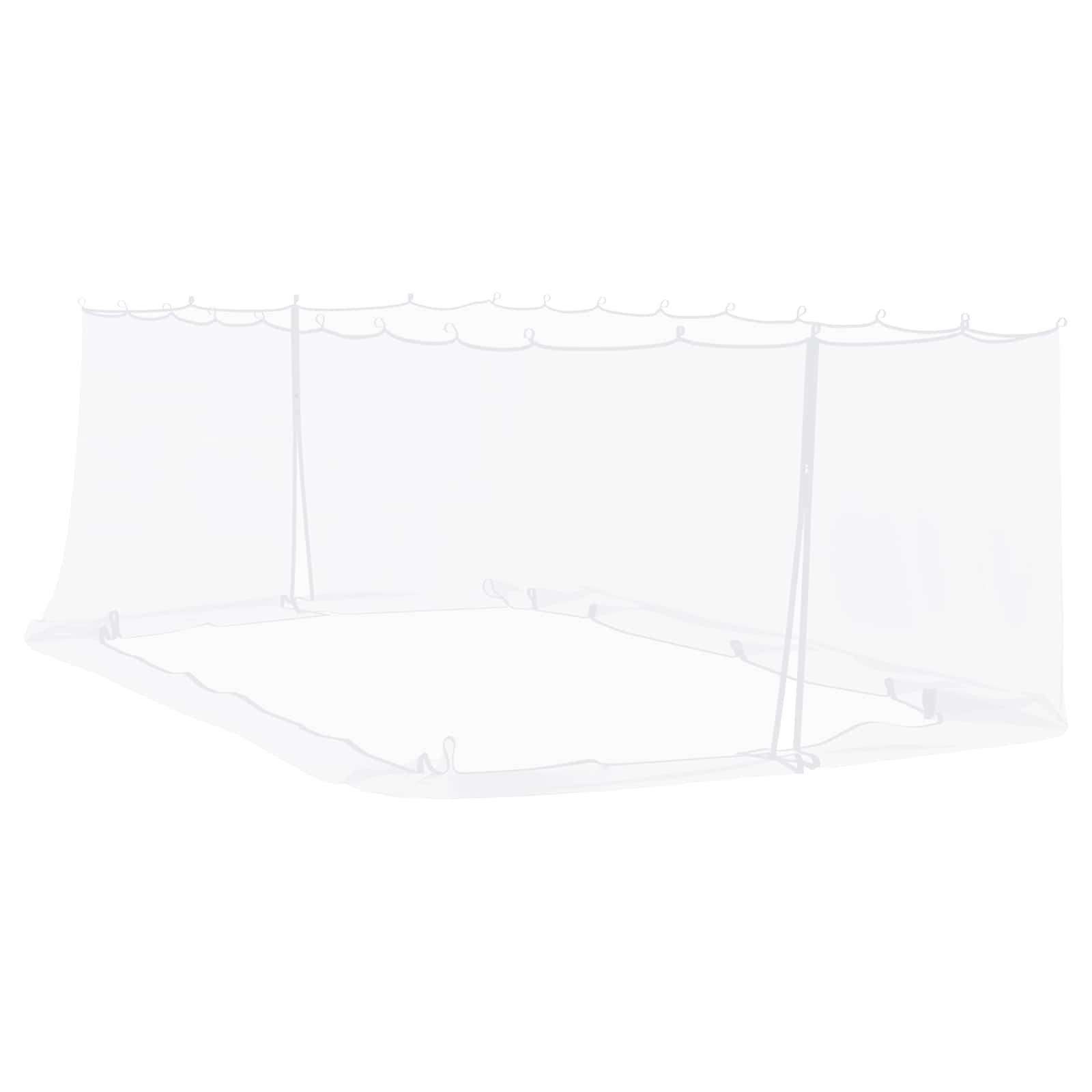 vidaXL Szúnyogháló kaziból 220 hálós Fehér 6 x 3 x 2 m Poliészter-image-42033553
