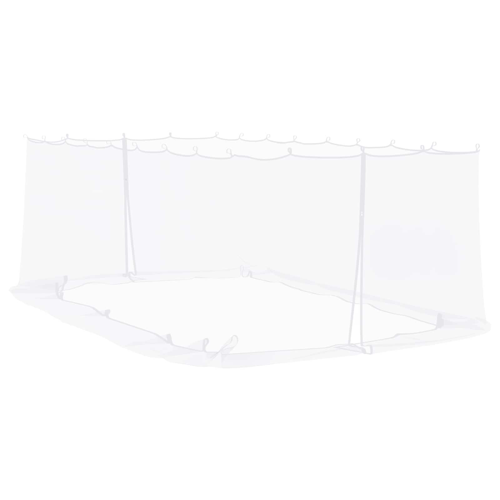 Komarščina za paviljon 220 mesh Bela 6 x 3 x 2 m Poliester - slika 6