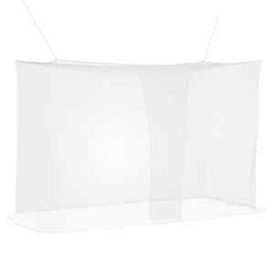Mosquito Net pro postel 156 síť 3 pcs Bílá Polyester - obrázek 2