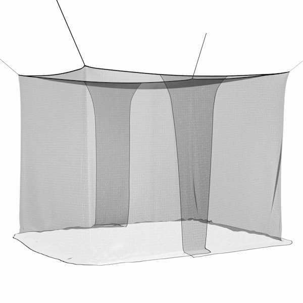 vidaXL S&auml;&auml;sev&otilde;rk voodi jaoks 156 mesh Must 220 x 180 x 180 cm