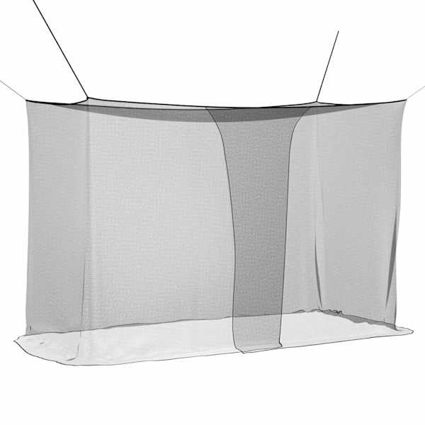 vidaXL S&auml;&auml;sev&otilde;rk voodi jaoks 3 tk 156 mesh Must 220 x 100 x 150 cm