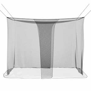 Mosquito Net pro postel 156 síť 3 pcs Černá Polyester - obrázek 6