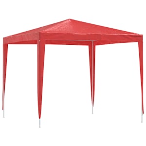 vidaXL Pidutelgid 250 x 250 x 240 cm Punane PE ja teras