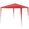 vidaXL Pidutelgid Punane 300 x 300 x 255 cm PE ja teras