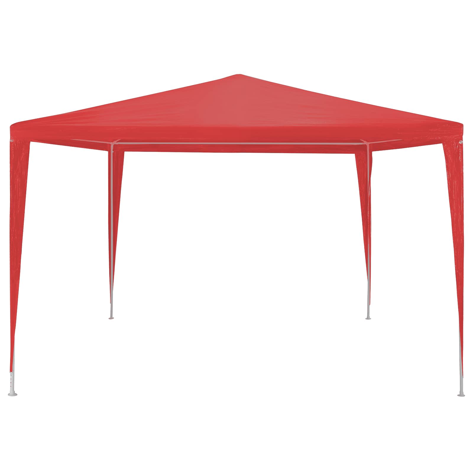 Partytent Rood 300 x 300 x 255 cm PE en staal image 2