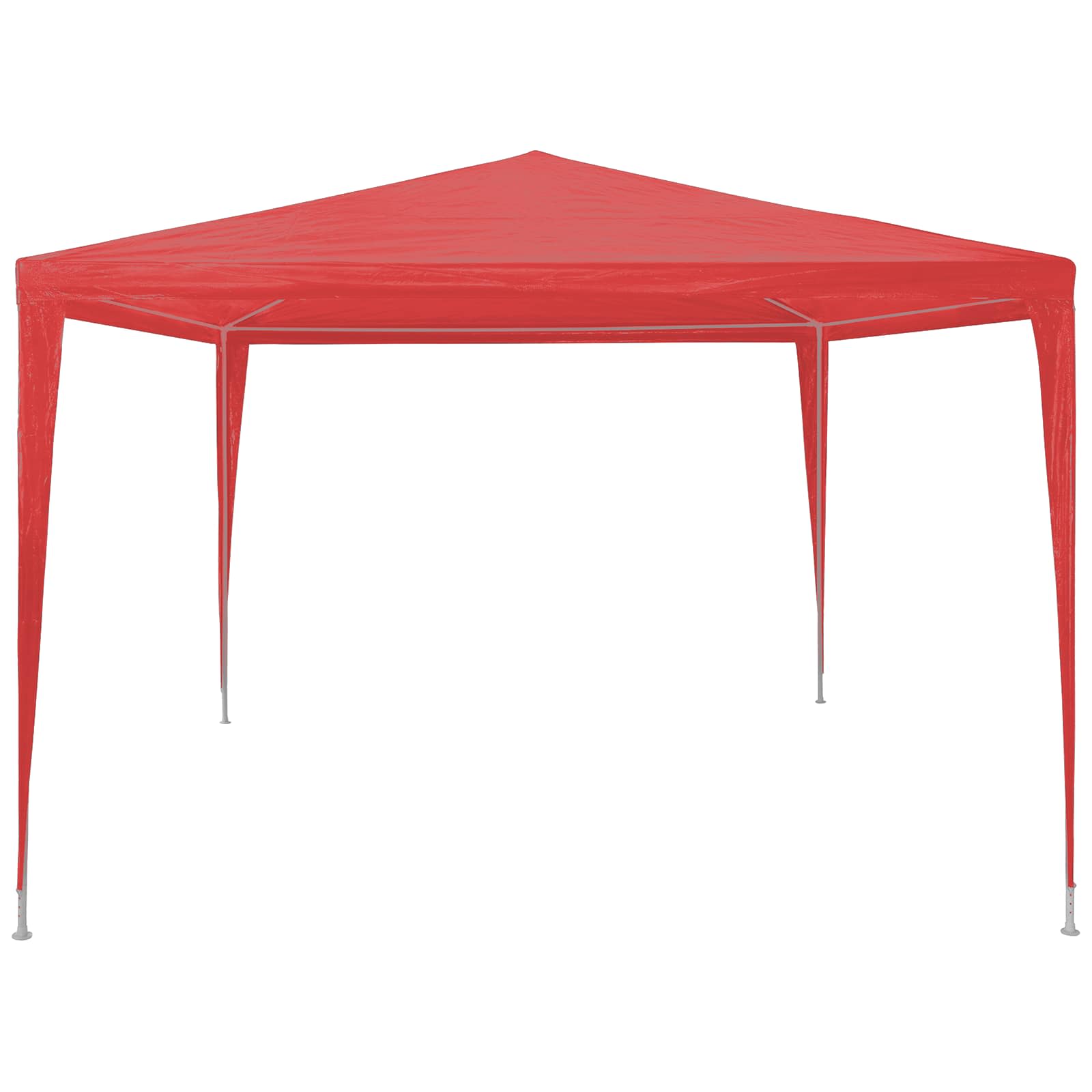 Partytent Rood 300 x 300 x 255 cm PE en staal image 3